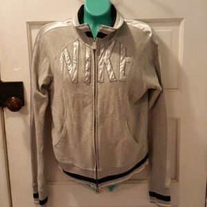 Nike large gray sweatshirt jacket